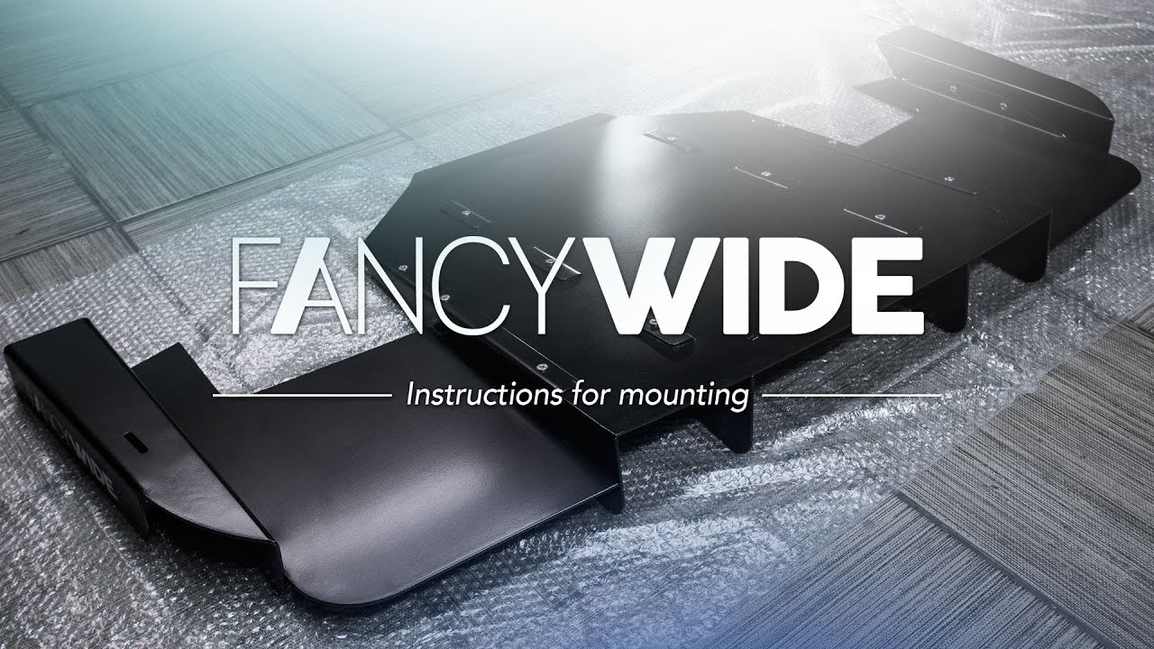 FANCYWIDE PERFORMANCE - instructions for mounting. Rear diffuser for BMW E36.