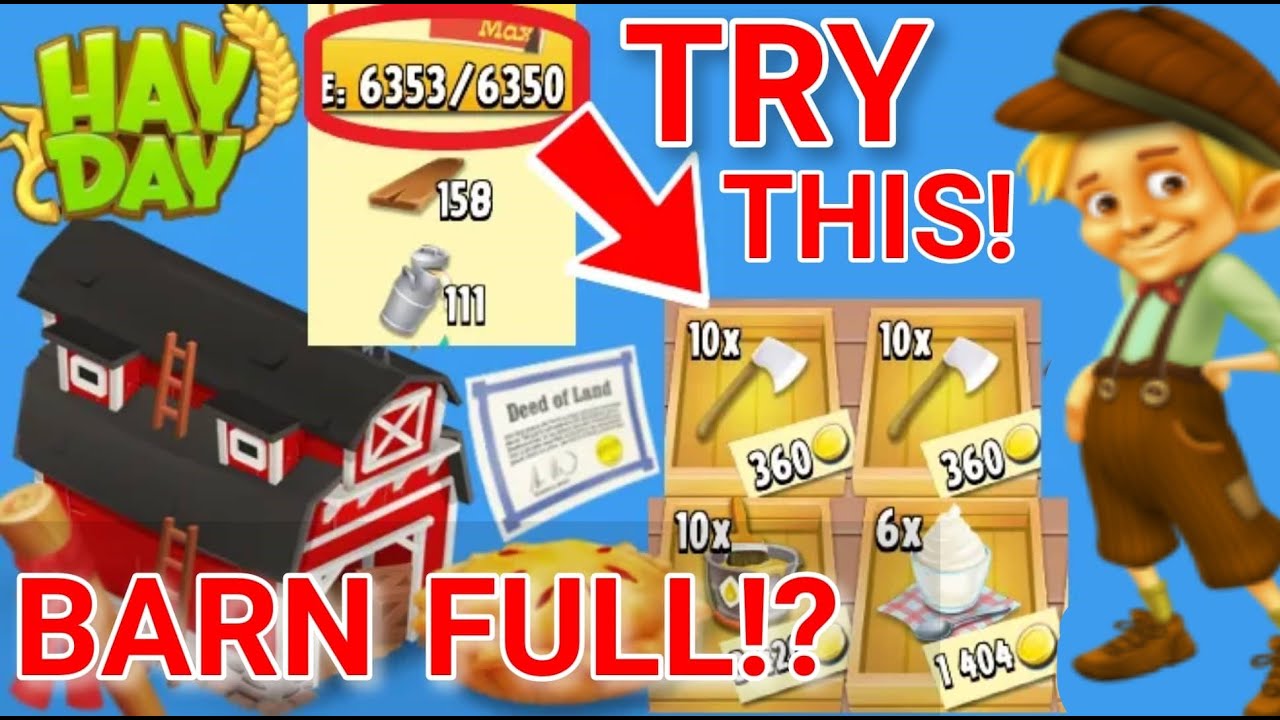 Hay Day BARN FULL? DO This! (Tips)