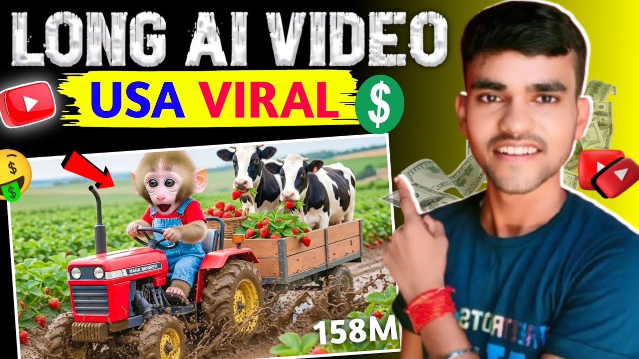 Viral Monkey AI Video Kaise Banaye (Full Course)✅ Monkey Nana Type Ai video kaise banaye