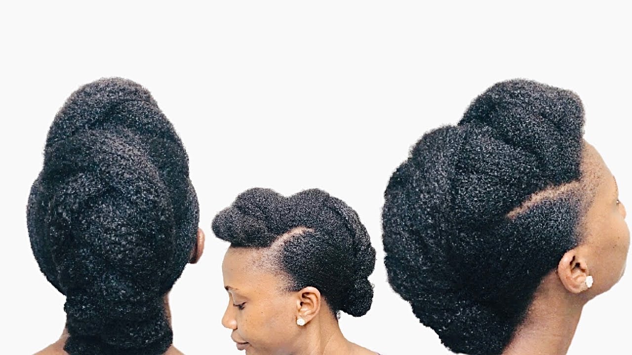 Simple & Easy Protective Hairstyle on 4C Natural Hair || I tried a Pinterest hairstyle