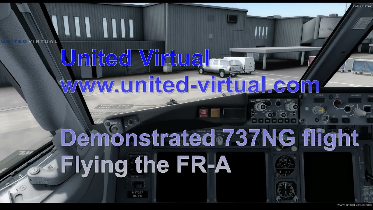 United Virtual Airlines, Boeing 737-800 Demonstration Flight (FR-A)