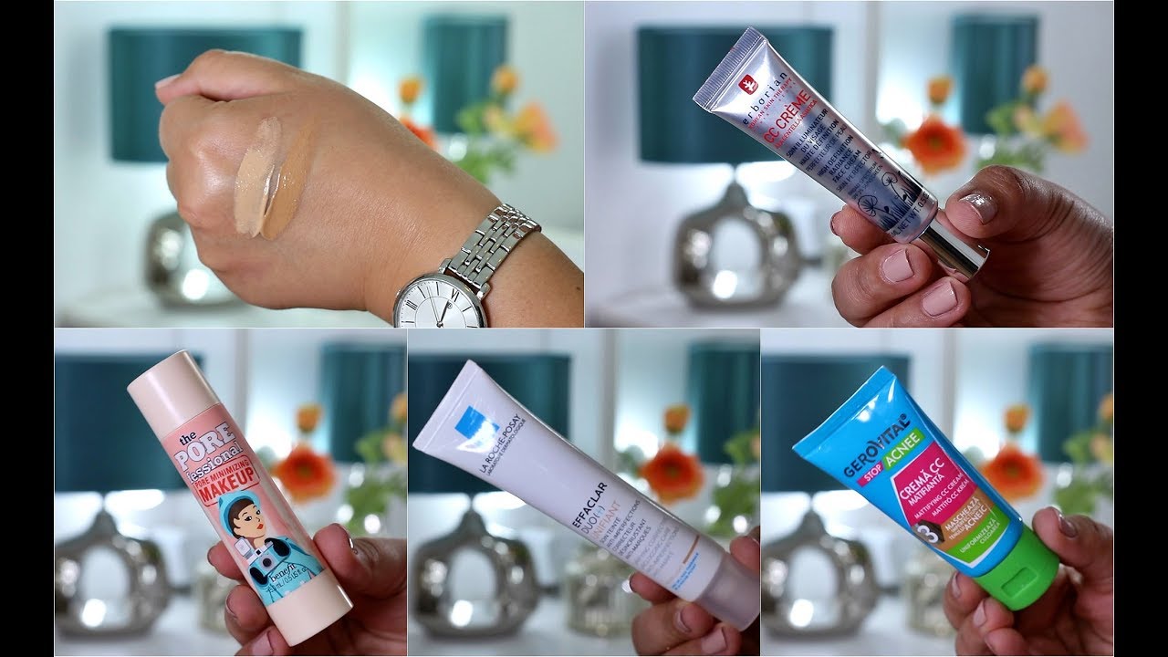 CC cream, BB cream - comparatii si recomandari || Gerovital, Erborian, Benefit, La Roche Posay