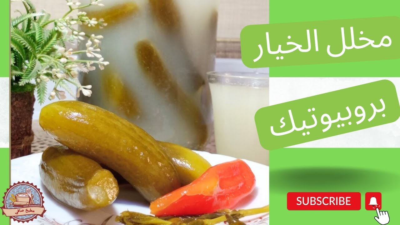 مخلل الخيار بطريقة البروبيوتك ❗مخلل الخيار الصحى ( البروبيوتك)