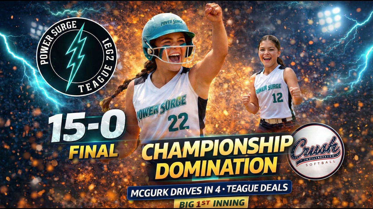 POWER SURGE 12U (TEAGUE) vs. CRUSH 12U (QUIARTE/BEAVER) | PPSN - SPORTS NETWORK