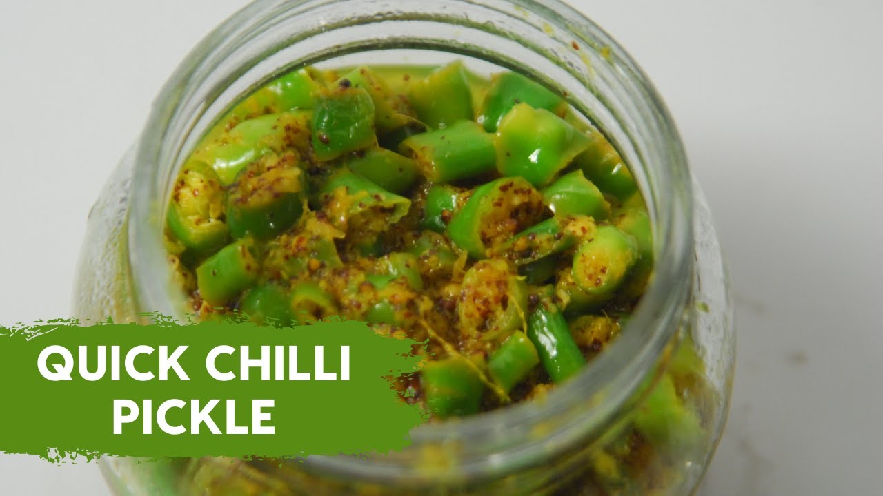 Quick Chilli Pickle | Make green chilli pickle quickly like this | Pickle Recipe | Sanjeev Kapoor Khazana