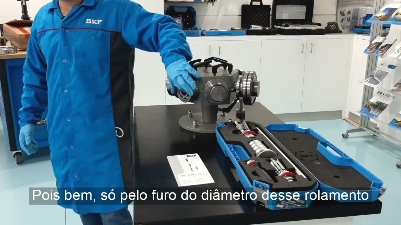 Como realizar uma desmontagem mecânica com o extrator SKF TMIP 30 60