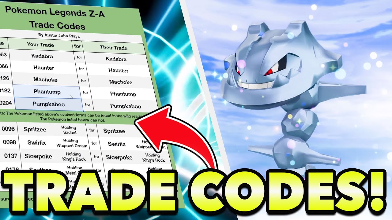 ТОРГОВЫЕ КОДЫ для ВСЕХ ТОРГОВЫХ ЭВОЛЮЦИЙ в Pokemon Legends Z-A