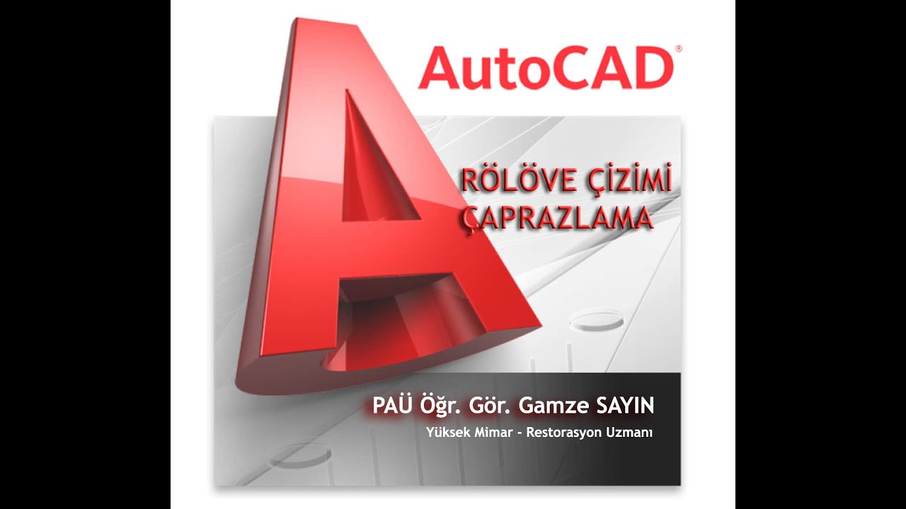 AUTOCAD rölöve anlatımı
