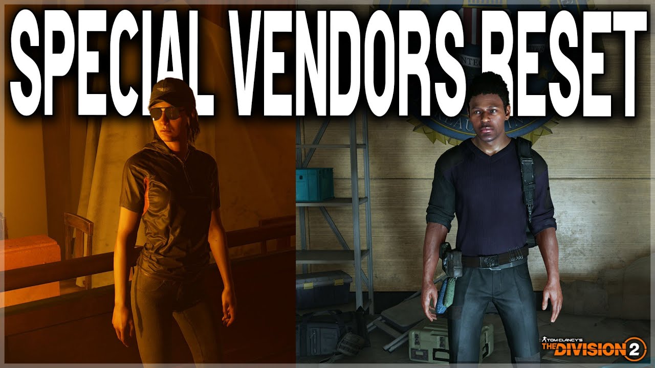 **Exotic Cache, Crafting & Optimization Caches** Buy These Division 2 Items for Special Vendors!