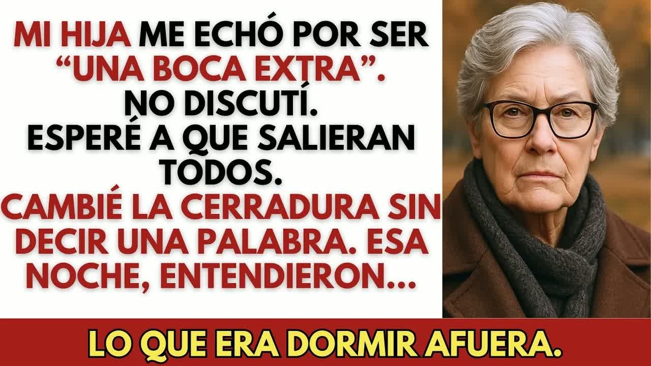 Mi hija me echó por ser 'una boca extra'    Así que cambié la cerradura en silencio
