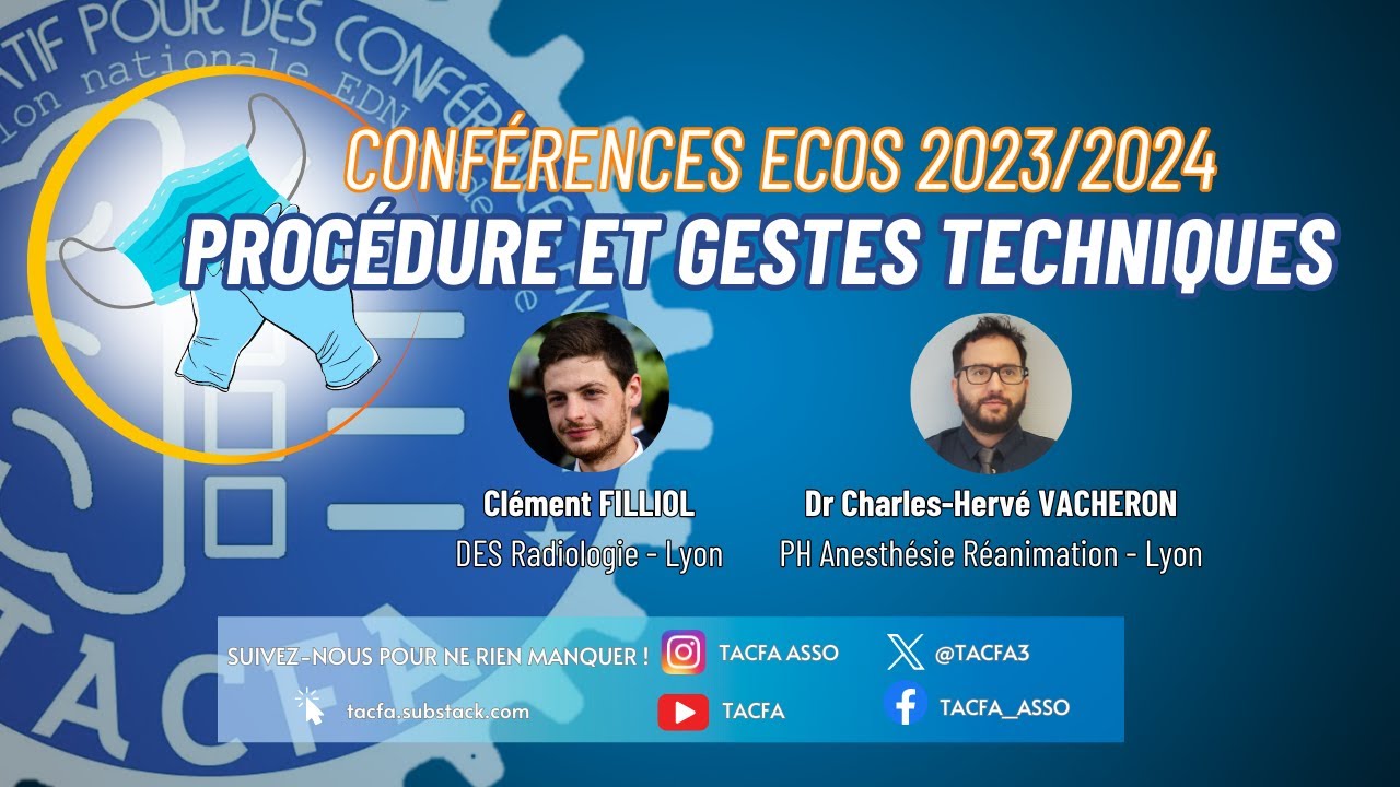 Conférence ECOS 2023/2024 - Procédure et Gestes Techniques