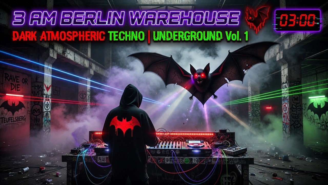 3 AM BERLIN WAREHOUSE 🦇 | Dark Atmospheric Techno | UNDERGROUND Vol. 1