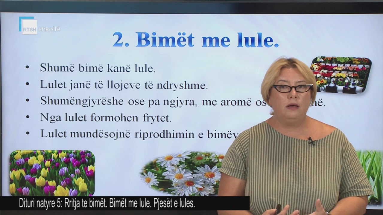 Dituri natyre 5 - Rritja te bim&euml;t. Bim&euml;t me lule. Pjes&euml;t e lules.