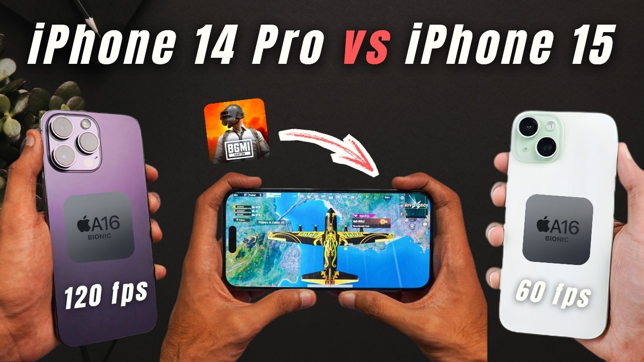 iPhone 14 Pro vs iPhone 15 BGMI&hellip; 60FPS vs 120FPS REAL Difference? 😳