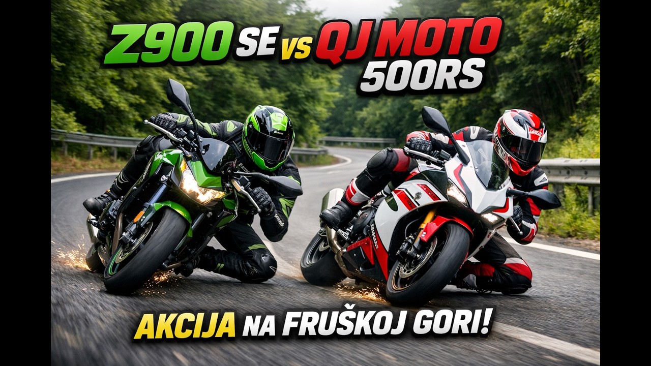 z900se i qjmoto 500rs Beocinac 4K