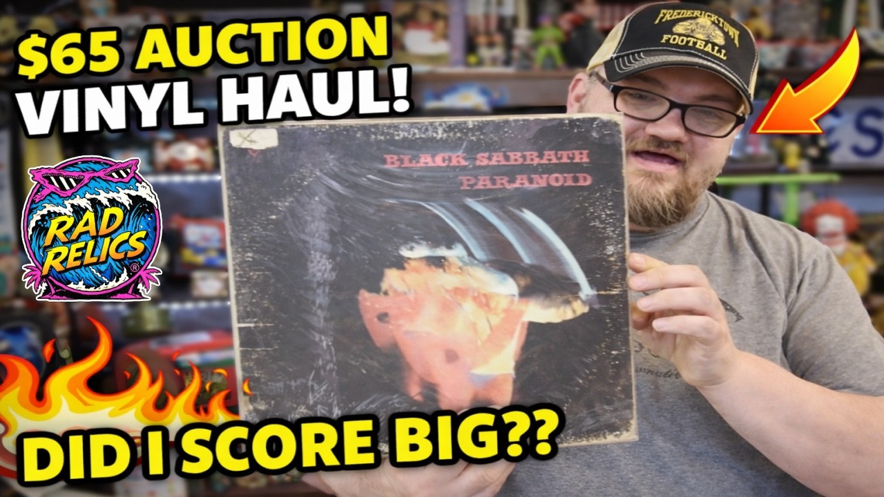 I Bought a Vinyl Record Collection for $65 at Auction (Black Sabbath, Zeppelin!)