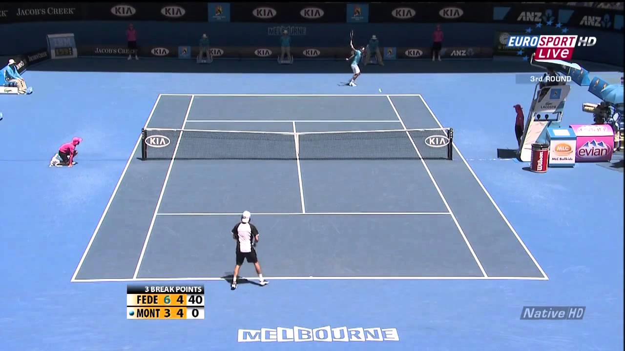 Australian Open 2010   R32   Federer vs Montanes HD