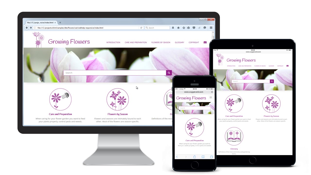 WebHelp Responsive Online Help System in oXygen XML Editor 18