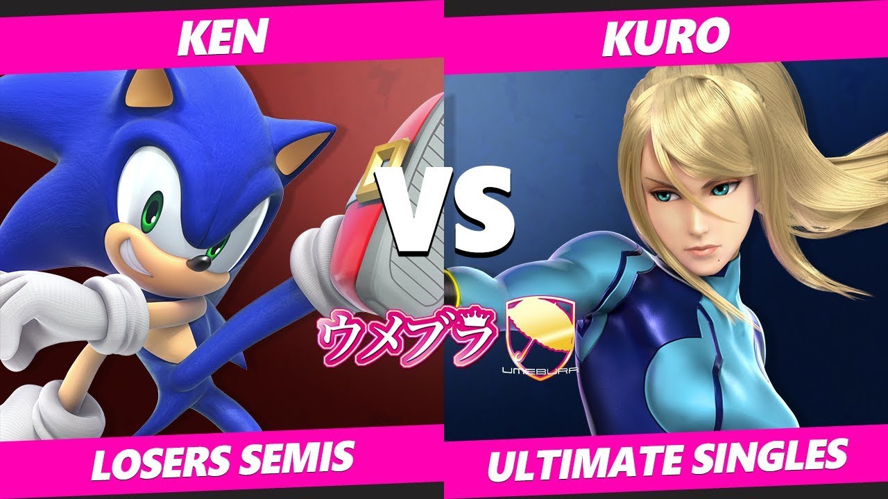Umebura SP6 SSBU - KEN (Sonic) Vs. Kuro (ZSS) Smash Ultimate Tournament Losers Semis