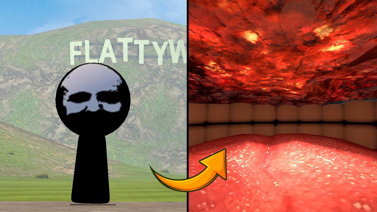 WHAT'S INSIDE THE HORROR MR. BLACK SPRUNKI MONSTER! (Garry's Mod)