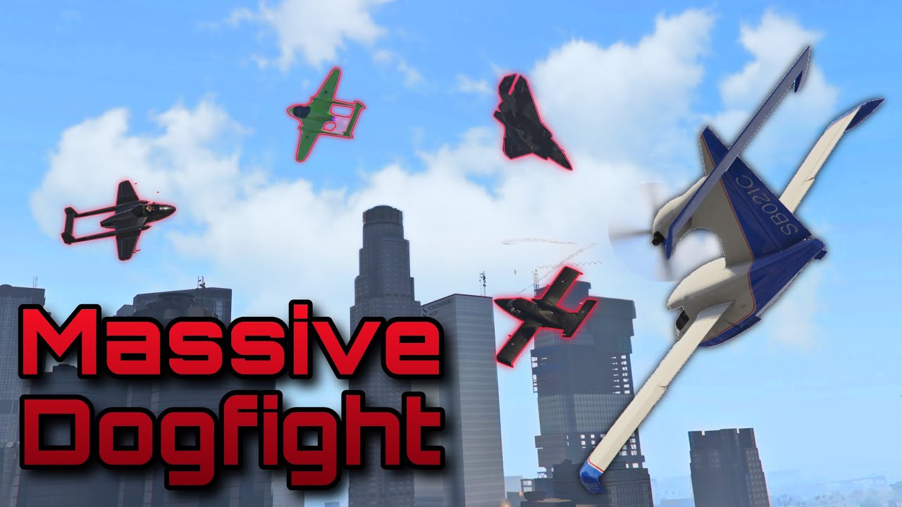 I Found The Craziest Free For All Dogfighting Session - GTA Online