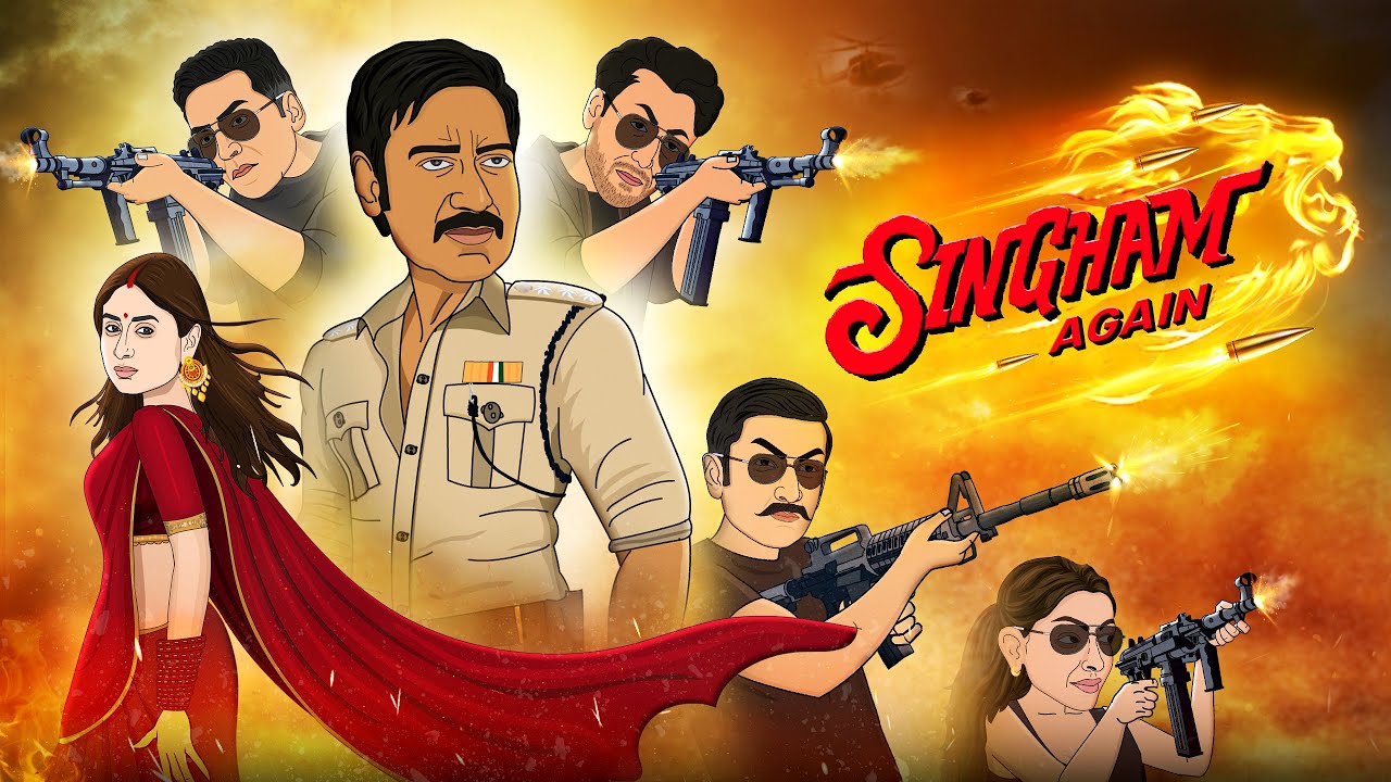 Singham Again Movie Spoof || Cartoon Smash