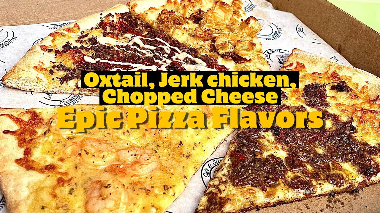 WOW! Brooklyn Pizzeria has Oxtail Pizza, Chopped Cheese Pizza, Jerk Chicken pizza...Pull up Beloved!