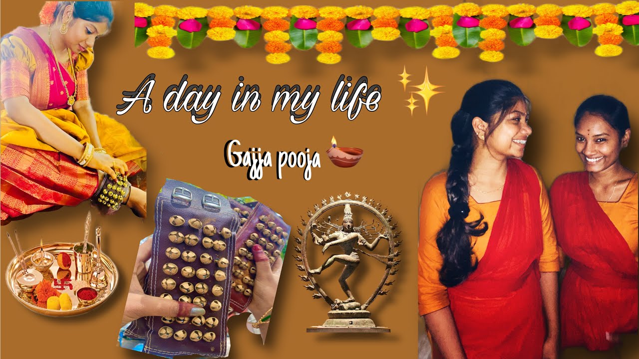A day in my life ✨  | |  gajja pooja 🩰 | |   Kuchipudi special ❤️‍🔥….