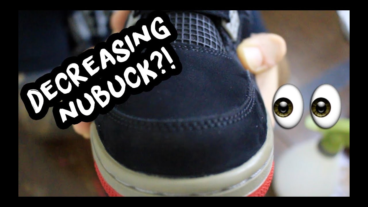 HOW TO DECREASE NUBUCK + 2012 AIR JORDAN BRED 4 FULL RESTORATION | xChaseMaccini