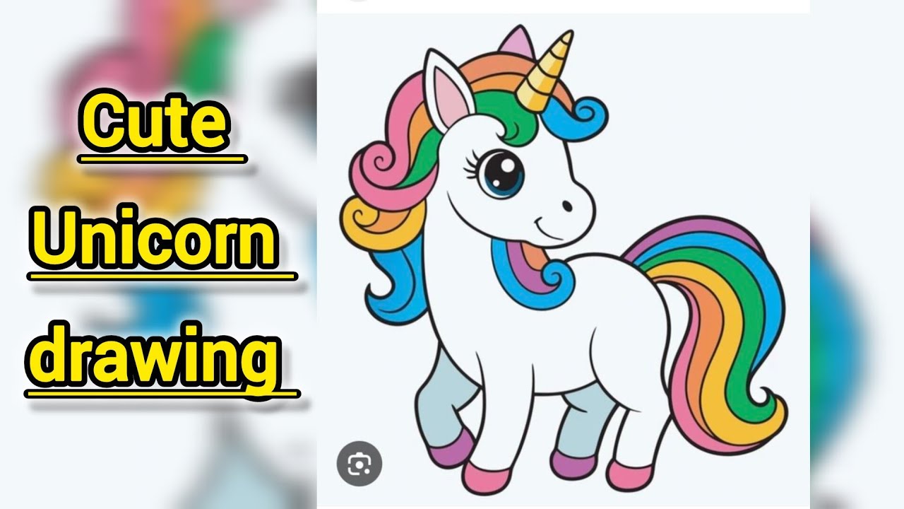 how to draw cute unicorn || how to draw a cute unicorn || how to draw a unicorn cute