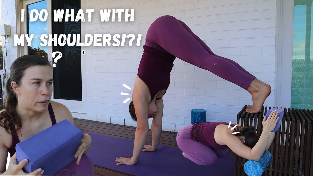 How to push through shoulders in a Handstand