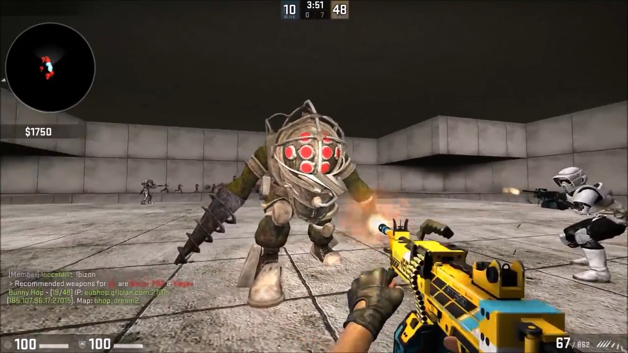 CS:GO - Мод Zombie Escape - ze_surf_sahok_v1 - GFL