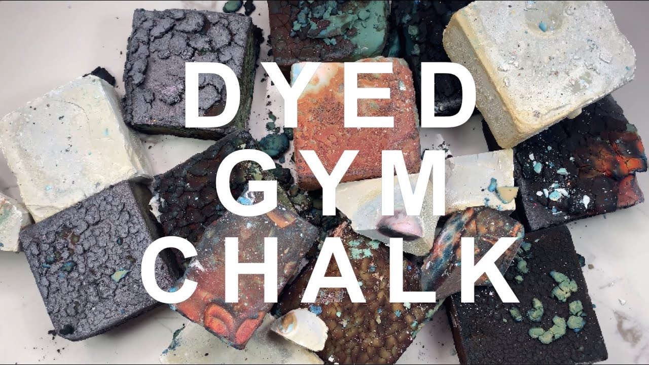 10 BLOCKS OF DYED GYM CHALK