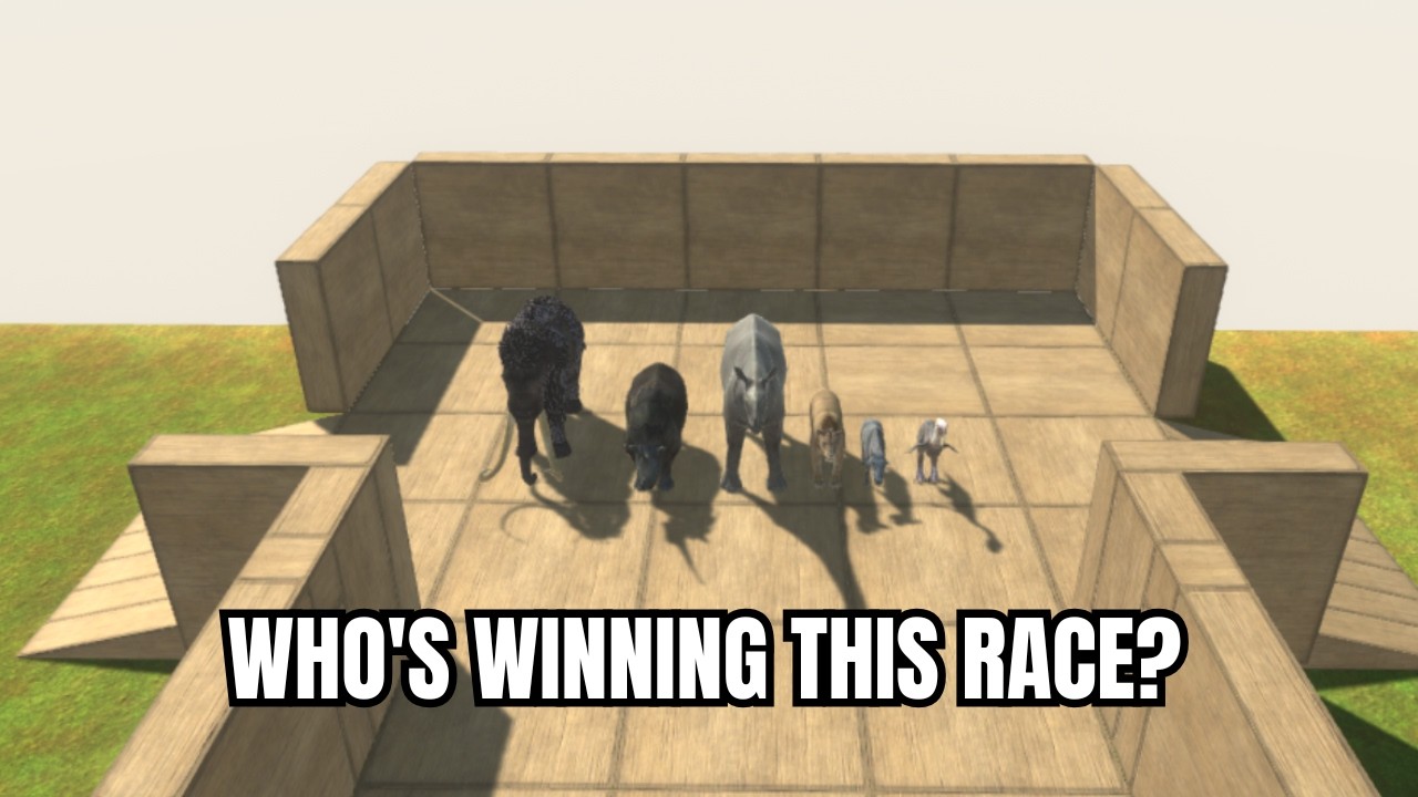 Who's winning the race between PREHISTORIC MAMMALS BEST TOURNAMENT - Animal Revolt Battle Simulator