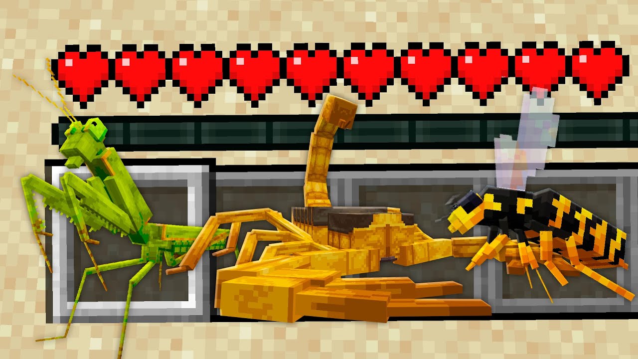 NOVOS INSETOS FORAM ADICIONADOS NO MINECRAFT