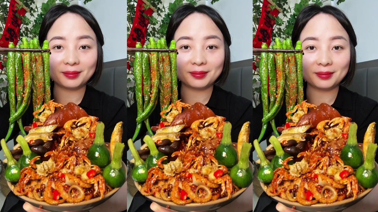 Let's Eat With Jin Sister: Satisfying Fried Squid Mukbang 🍤🔥 – Spicy & Super Delicious!