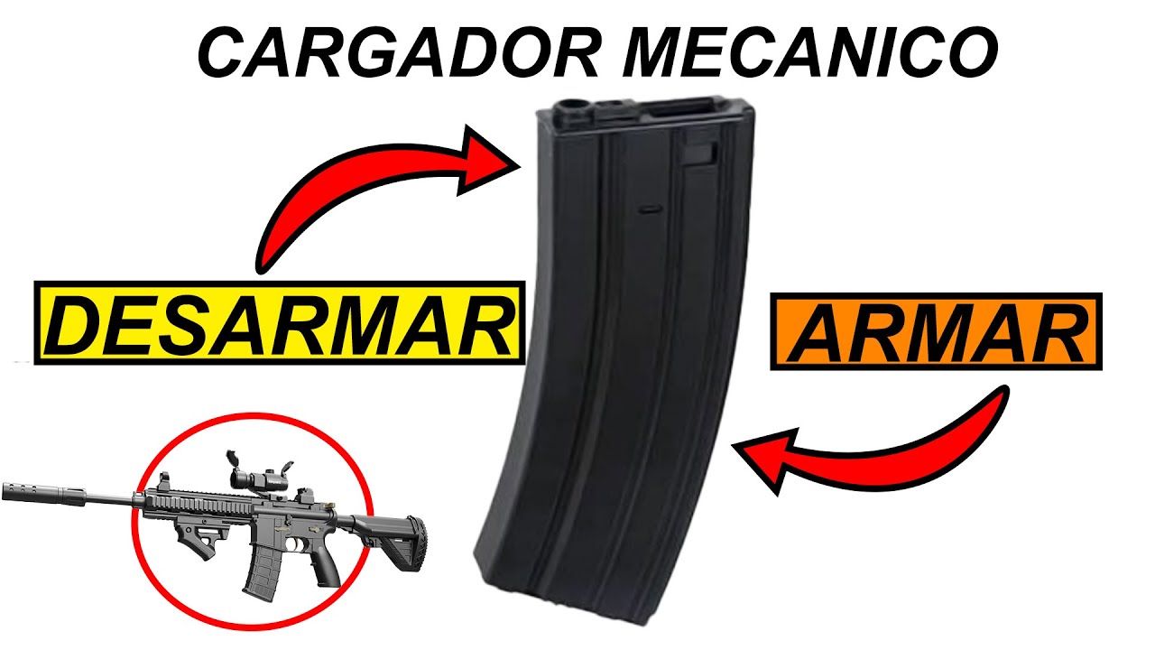 COMO DESARMAR Y ARMAR UN CARGADOR MECANICO 2025 #blaster #nerfgun  #hidrogel #nerfmod