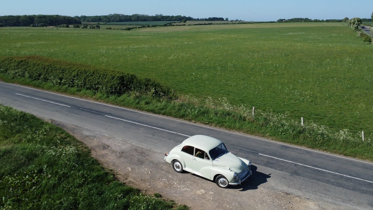Morris Minor POV Summer Drive | Drone & Dodgy Door!