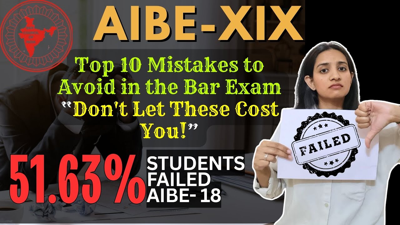 AIBE Mistakes That Cost You Marks! Don&rsquo;t Make These!