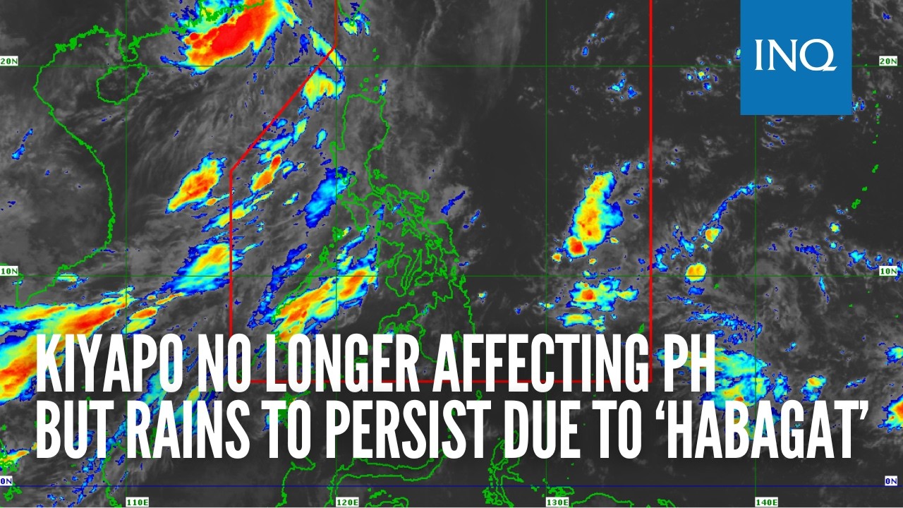 Kiyapo no longer affecting PH but rains to persist due to &lsquo;habagat&rsquo;