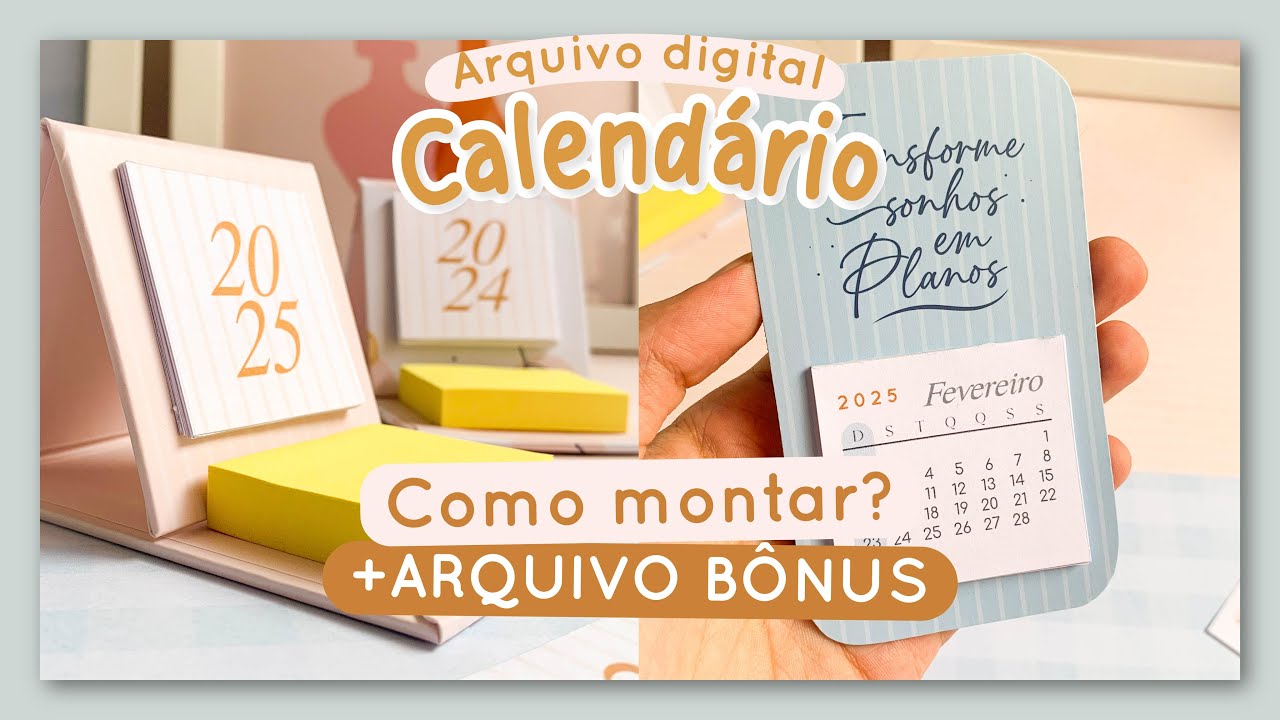 Calendário com Post it + Bônus | COMO FAZER?