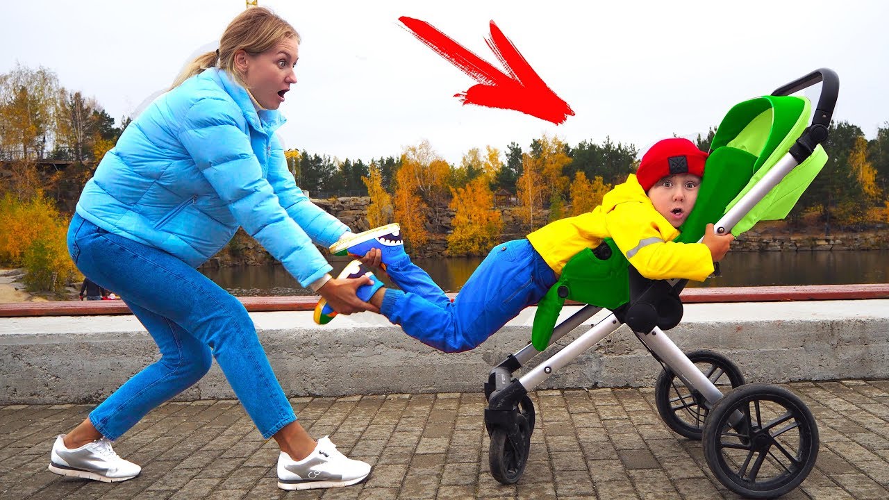 СЕНЯ Хочет Быть МАЛЕНЬКИМ! НЕ ПОДЕЛИЛИ Коляску с мамой Для детей For kids