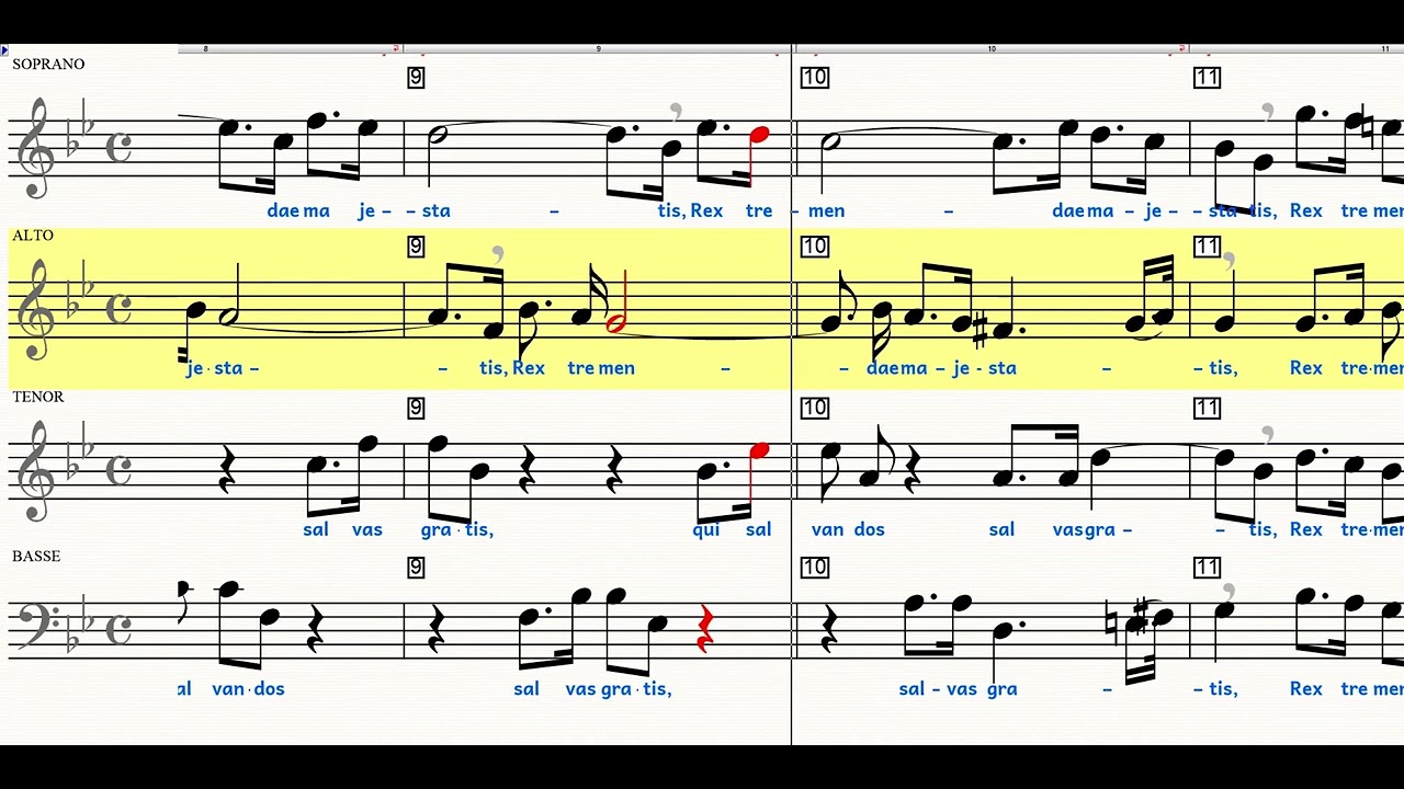 REQUIEM MOZART (version Levin) ReqMoz 05  Rex tremendae ALTO