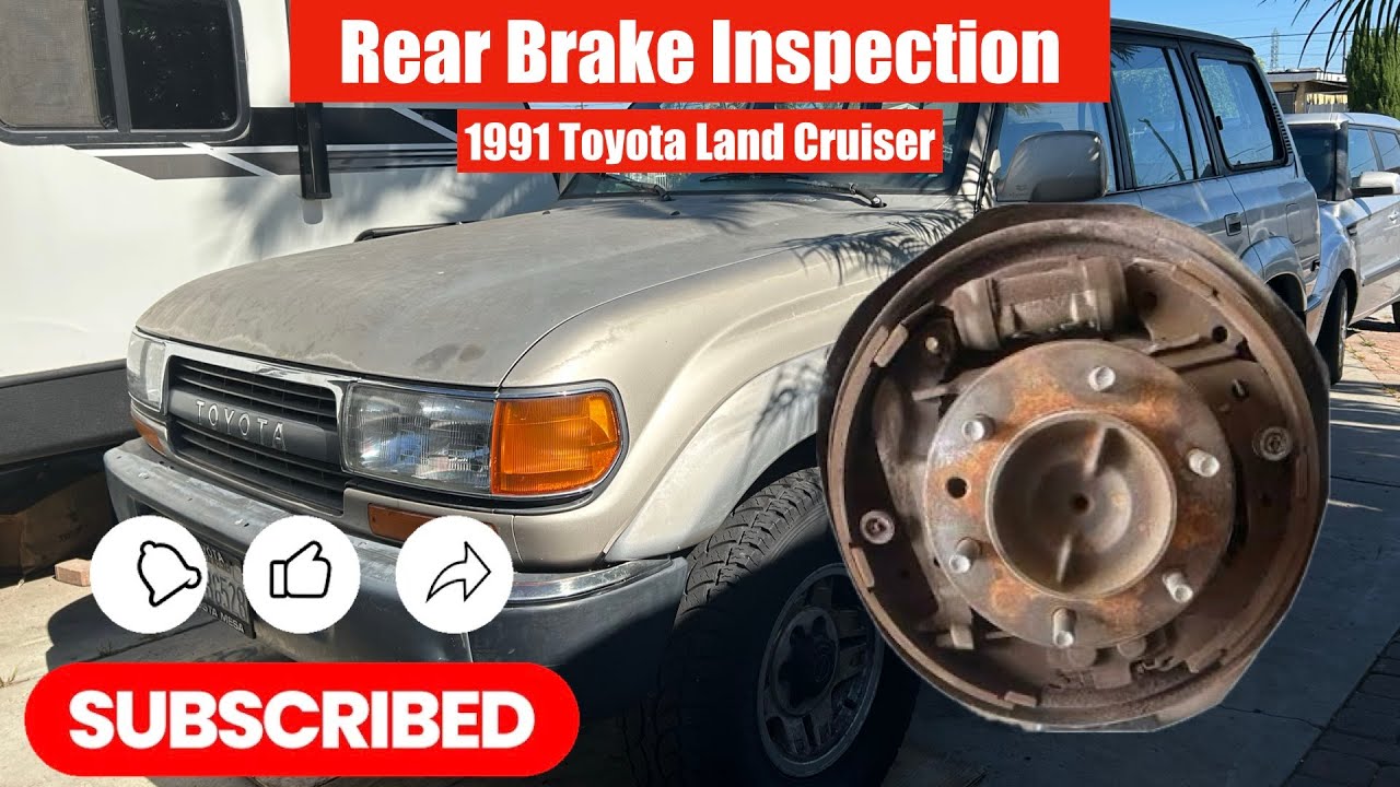 Inspecting Rear Brakes | 1991 Toyota Land Cruiser (Drum/Rotors Wear)