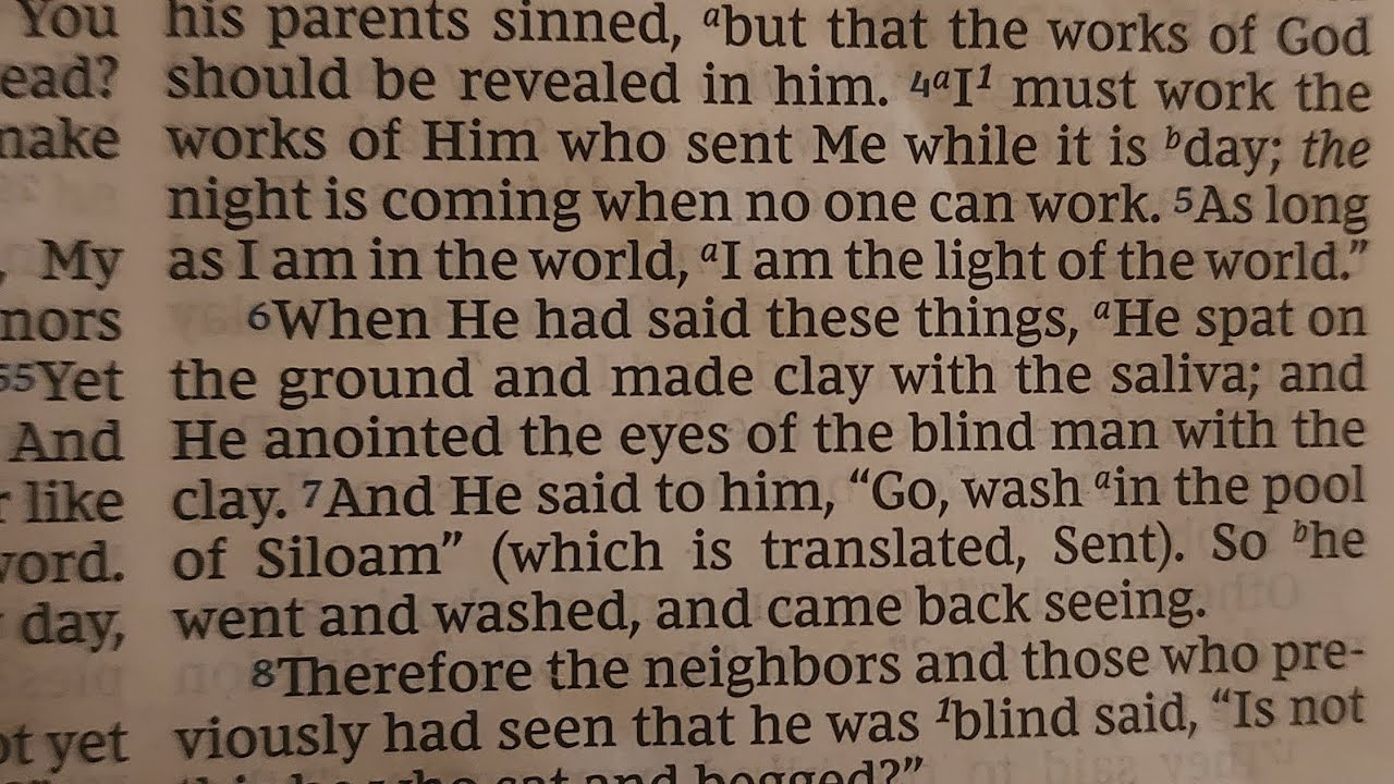 Gospel According to John 9: 1-23 Pray, Read, Discuss!