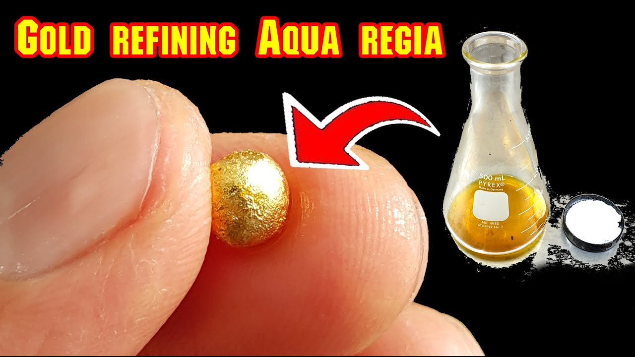 Gold refining use Aqua regia from Electronic scrap gold