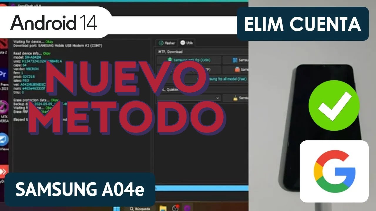 Eliminar Cuenta de Google Samsung A04e