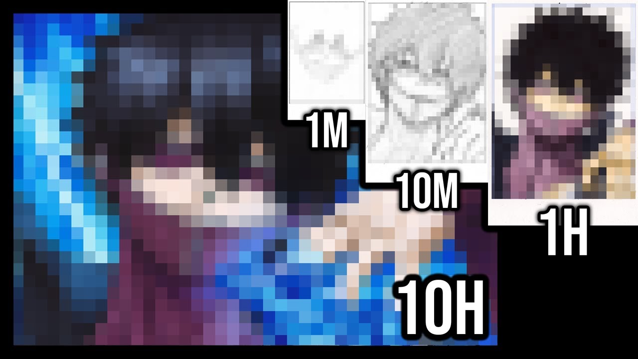 Drawing CHALLENGE |1M, 10M, 1H, 10H| DABI [Boku no Hero Academia]