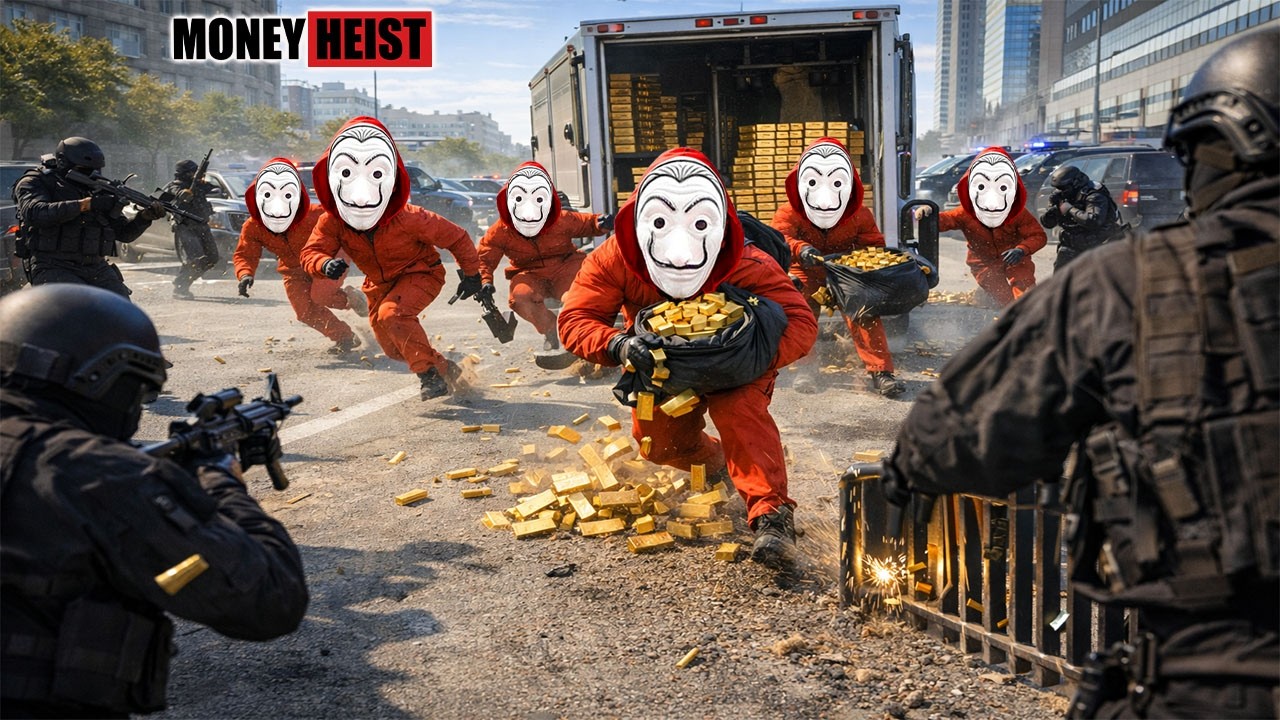 PARKOUR VS MONEY HEIST: Bad guy enters police base to rob and get revenge | Epic POV