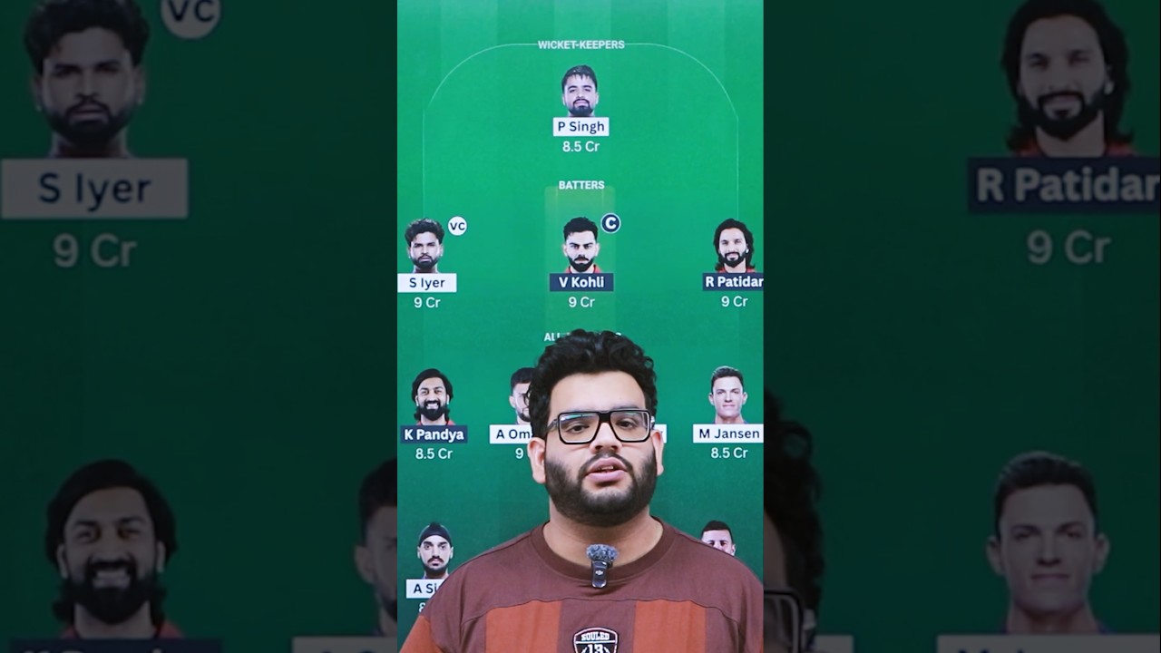 PBKS vs RCB Dream11 Prediction #cric11forecast #dream11prediction #dream11 #pbksvsrcb #ipl2026